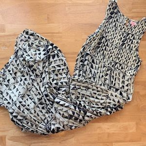 MOVING SALE - MUST GO! Black and cream Maxi Dress